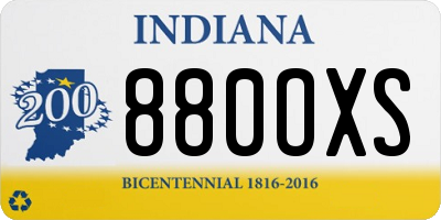 IN license plate 880OXS