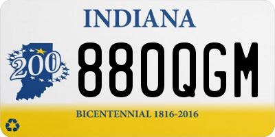 IN license plate 880QGM