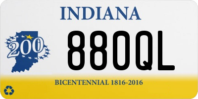 IN license plate 880QL