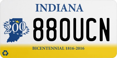 IN license plate 880UCN
