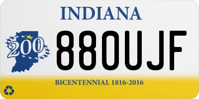 IN license plate 880UJF