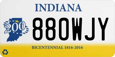 IN license plate 880WJY
