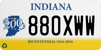 IN license plate 880XWW
