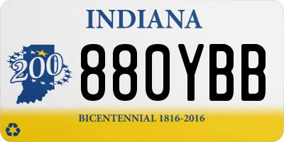 IN license plate 880YBB