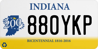 IN license plate 880YKP