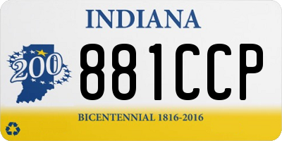 IN license plate 881CCP