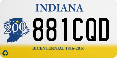 IN license plate 881CQD