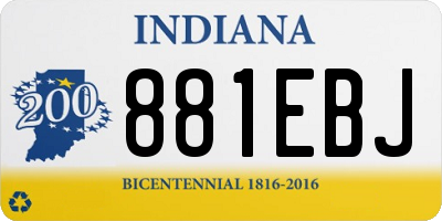 IN license plate 881EBJ