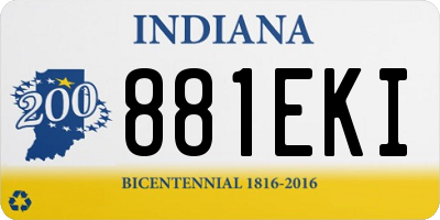 IN license plate 881EKI