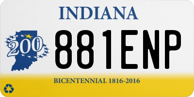 IN license plate 881ENP