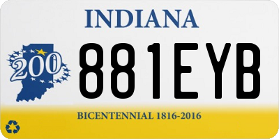 IN license plate 881EYB