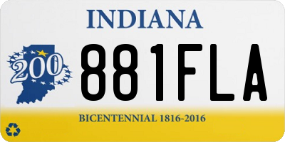 IN license plate 881FLA