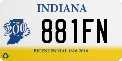IN license plate 881FN