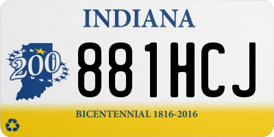 IN license plate 881HCJ