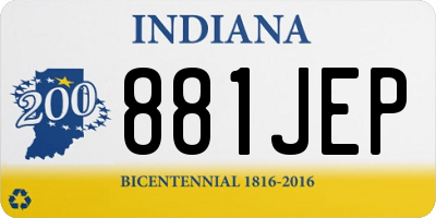 IN license plate 881JEP