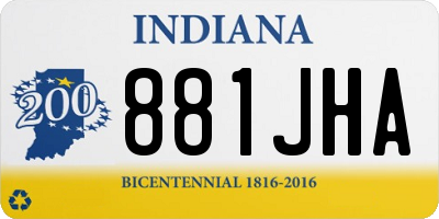 IN license plate 881JHA