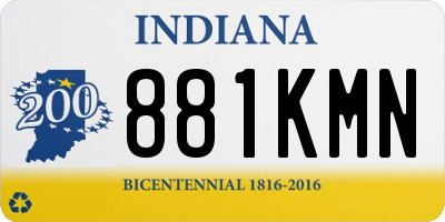 IN license plate 881KMN