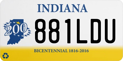 IN license plate 881LDU