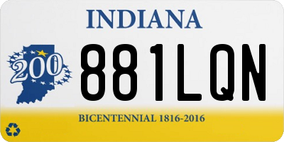 IN license plate 881LQN