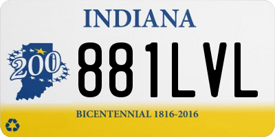 IN license plate 881LVL