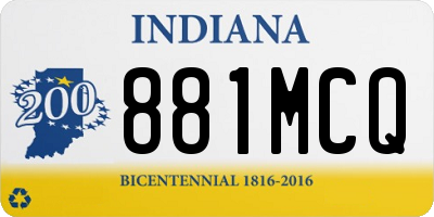 IN license plate 881MCQ