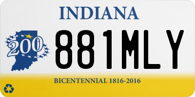 IN license plate 881MLY