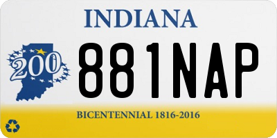 IN license plate 881NAP