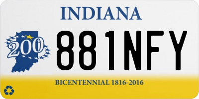 IN license plate 881NFY