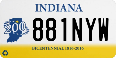 IN license plate 881NYW