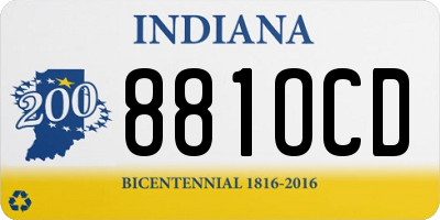 IN license plate 881OCD