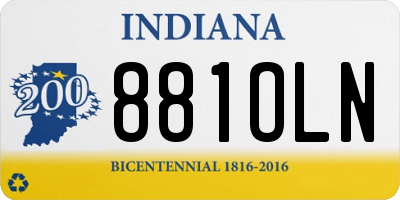 IN license plate 881OLN