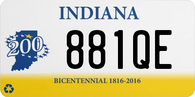IN license plate 881QE