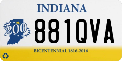 IN license plate 881QVA