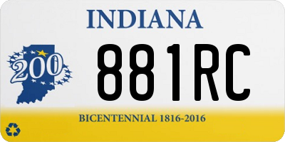 IN license plate 881RC