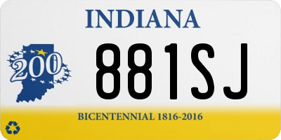 IN license plate 881SJ