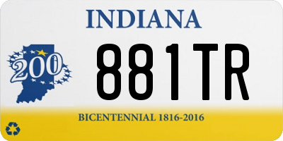 IN license plate 881TR