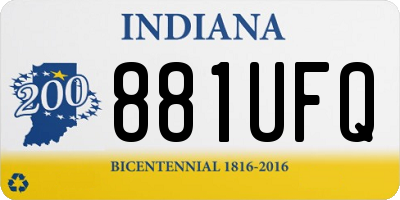 IN license plate 881UFQ