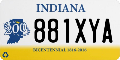 IN license plate 881XYA