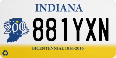 IN license plate 881YXN