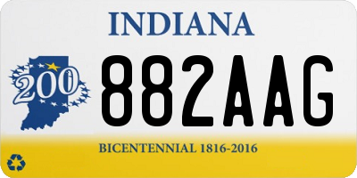 IN license plate 882AAG