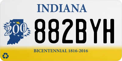 IN license plate 882BYH