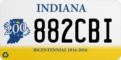 IN license plate 882CBI