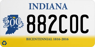 IN license plate 882COC
