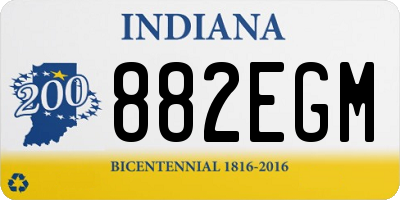 IN license plate 882EGM