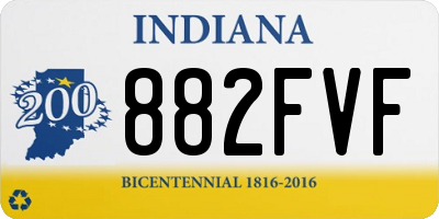 IN license plate 882FVF
