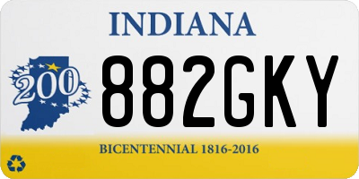 IN license plate 882GKY