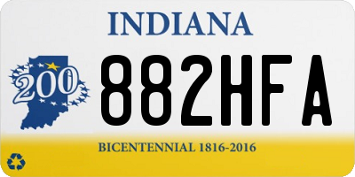 IN license plate 882HFA