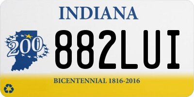 IN license plate 882LUI