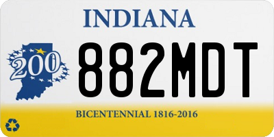 IN license plate 882MDT