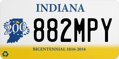 IN license plate 882MPY